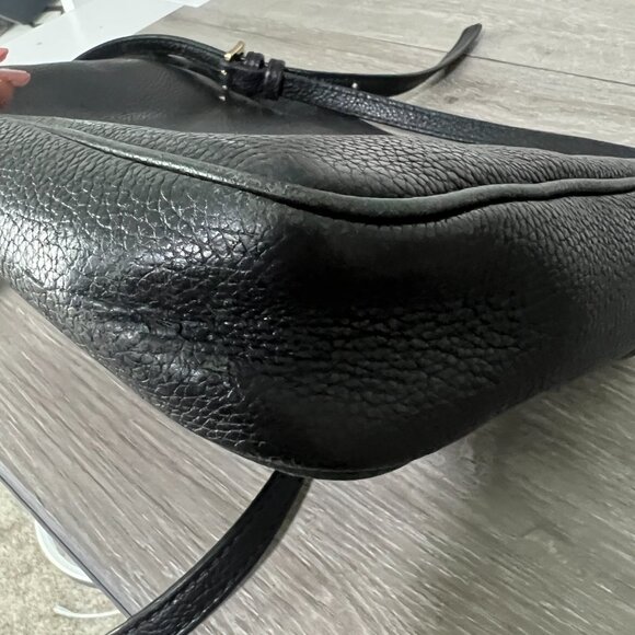 Michael Kors Black Leather Camera Crossbody Bag - Picture 5 of 7